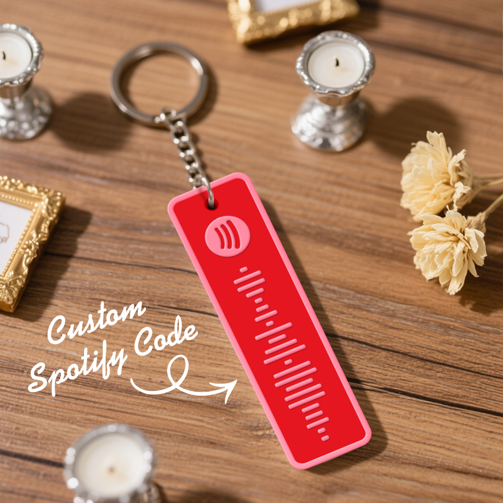Custom Spotify Keychain Custom Color Combinations Personalized Music Keepsake - soufeelmy