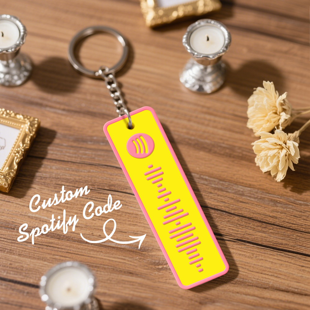 Custom Spotify Keychain Custom Color Combinations Personalized Music Keepsake - soufeelmy