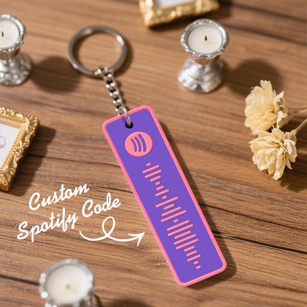 Custom Spotify Keychain Custom Color Combinations Personalized Music Keepsake - soufeelmy