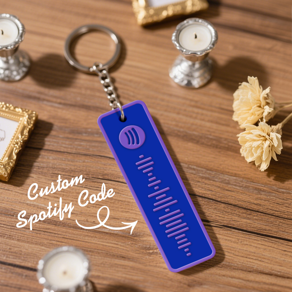 Custom Spotify Keychain Custom Color Combinations Personalized Music Keepsake - soufeelmy
