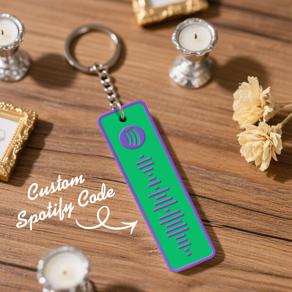 Custom Spotify Keychain Custom Color Combinations Personalized Music Keepsake - soufeelmy