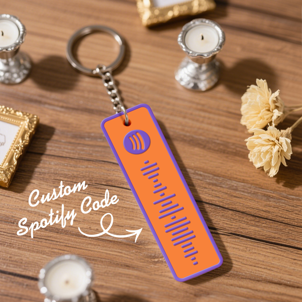 Custom Spotify Keychain Custom Color Combinations Personalized Music Keepsake - soufeelmy
