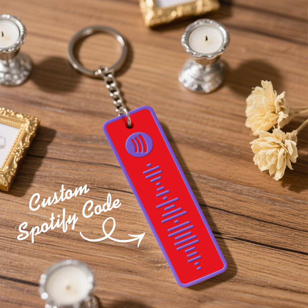 Custom Spotify Keychain Custom Color Combinations Personalized Music Keepsake - soufeelmy