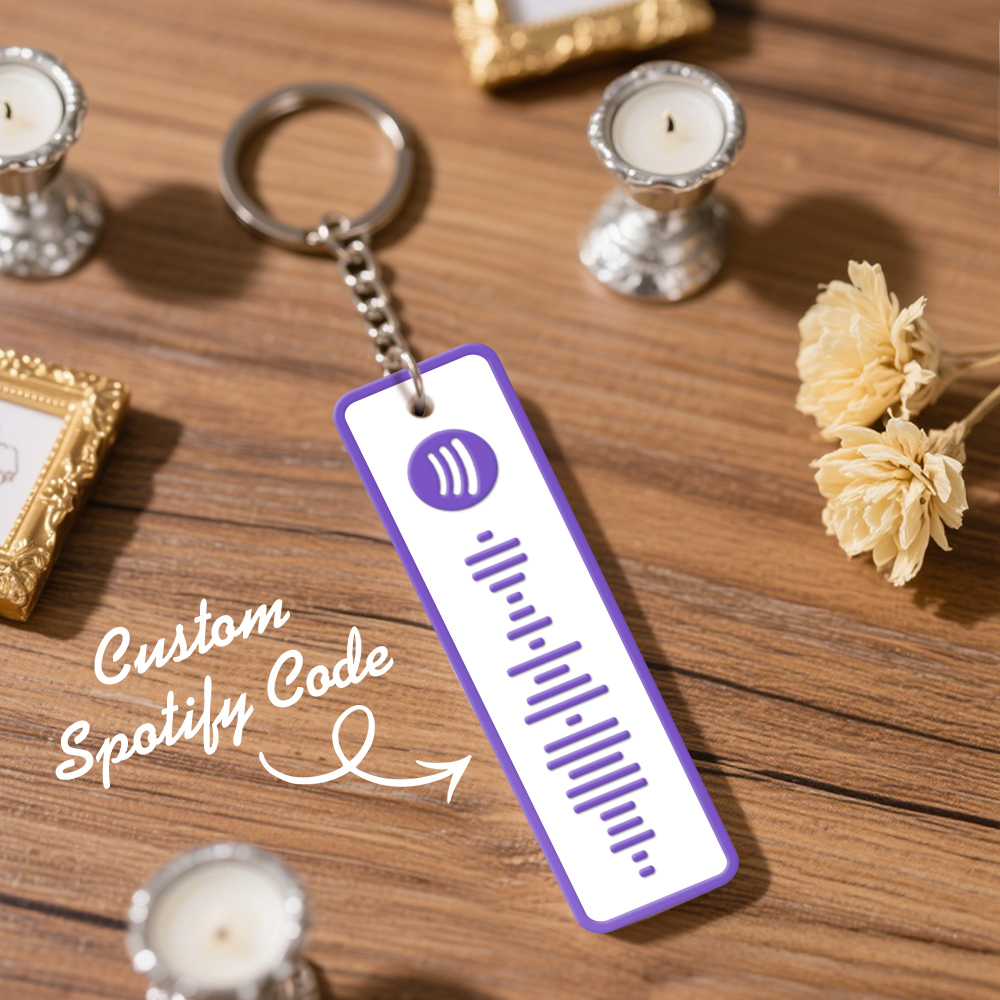Custom Spotify Keychain Custom Color Combinations Personalized Music Keepsake - soufeelmy
