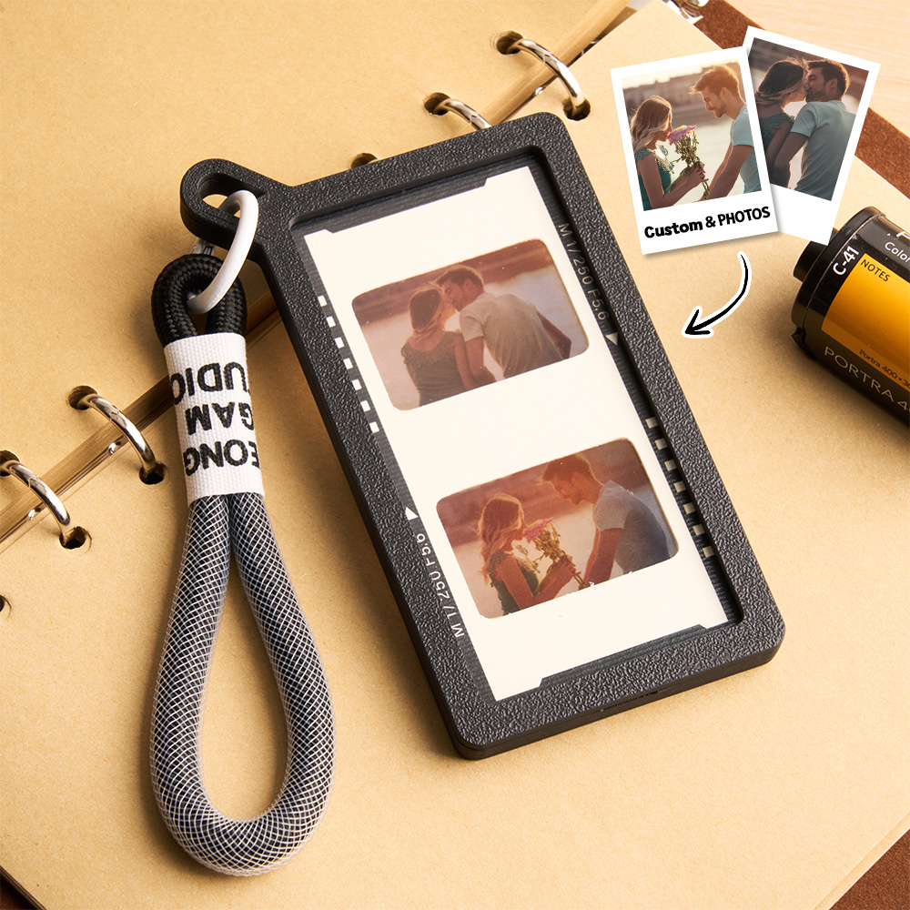 Custom Photo Reversal Film Keychain Film Protective Case Translucent Card Photo Frame - soufeelmy