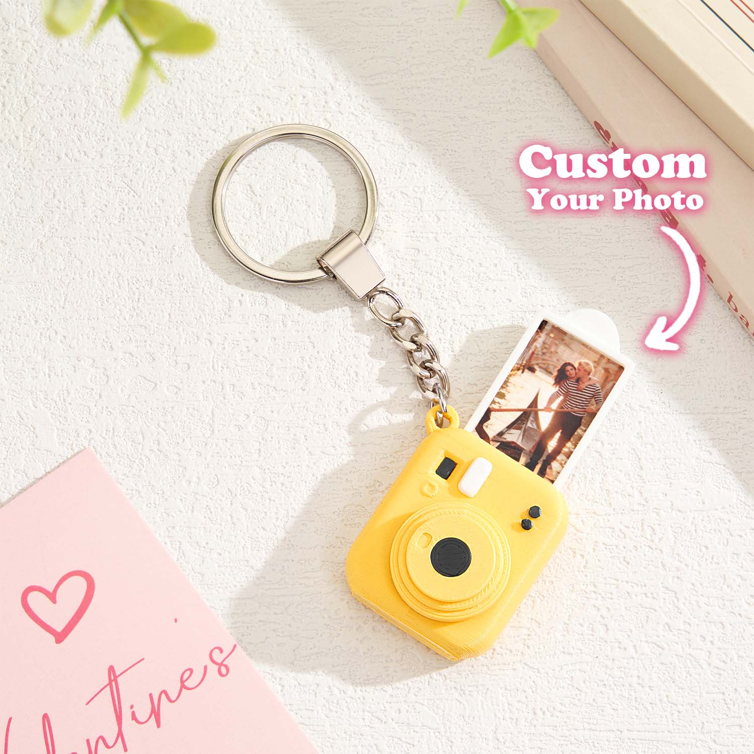Custom Photo Mini Camera Keychain Custom Photo Insert Couple Gifts - soufeelmy