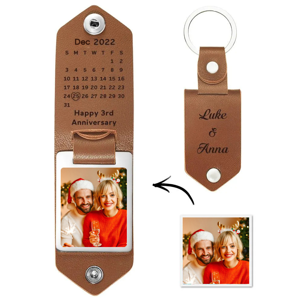 Drive Safe Custom Calendar Key Chains Unique Design Calendar Christmas Gift - soufeelmy