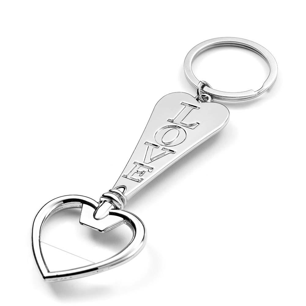Personalized LOVE Heart Shaped Bottle Opener Key Tag Perfect Gift for any SOUFEEL Fan - soufeelmy