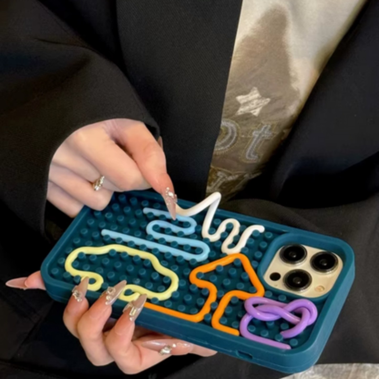 Noodle Phone Case Relieves Stress Multiple Colors For iPhone - soufeelmy