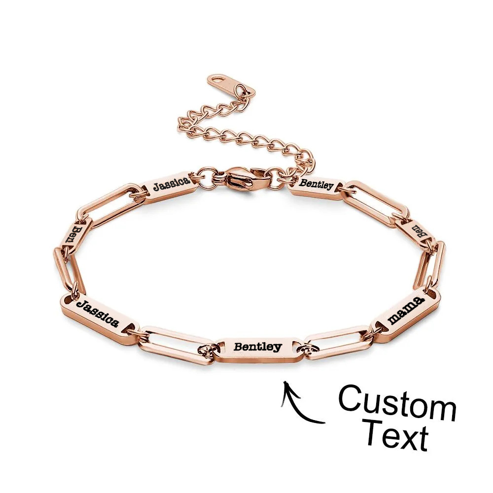 Custom Names Bracelet Multi Names Engraved