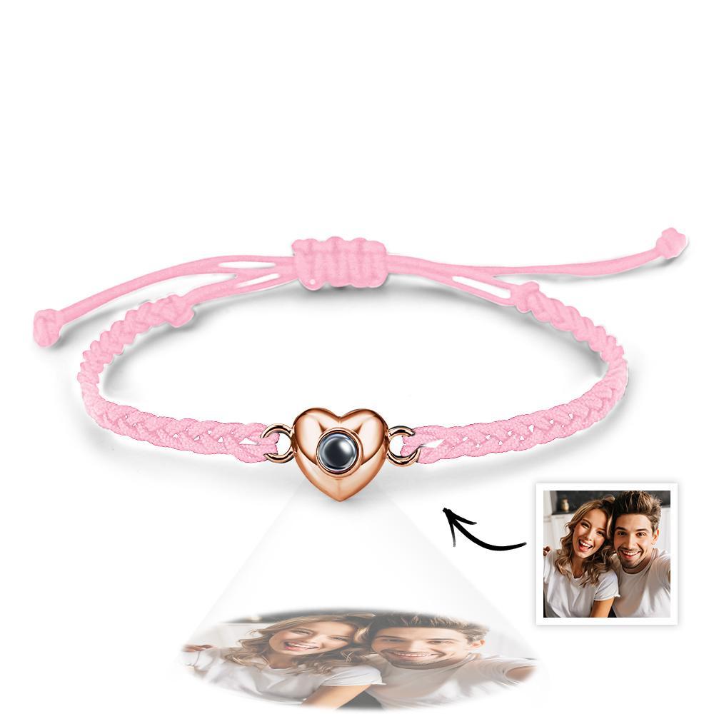 Personalized Picture Projection Bracelet with Heart Shaped Exquisite and Stylish Gift for Her - soufeelmy