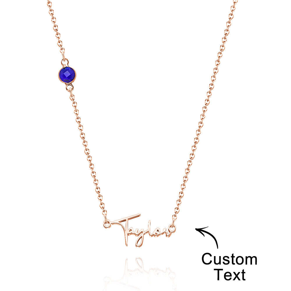 Custom Name Necklace with Diamonds Fashion Necklace for Her - soufeelmy