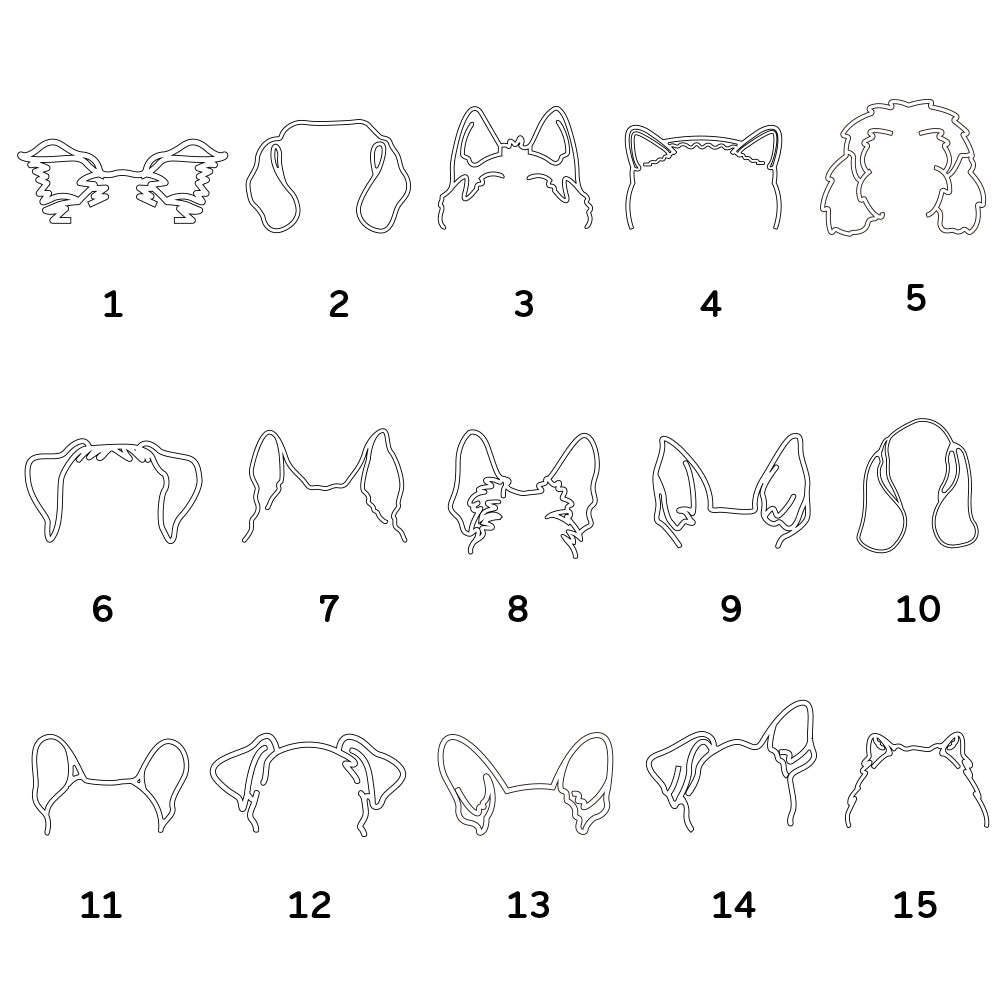 Custom Pet Silhouette Name Ring Cute Dog Cat Ear Modeling Jewelry Gift for Pet Lover - soufeelmy