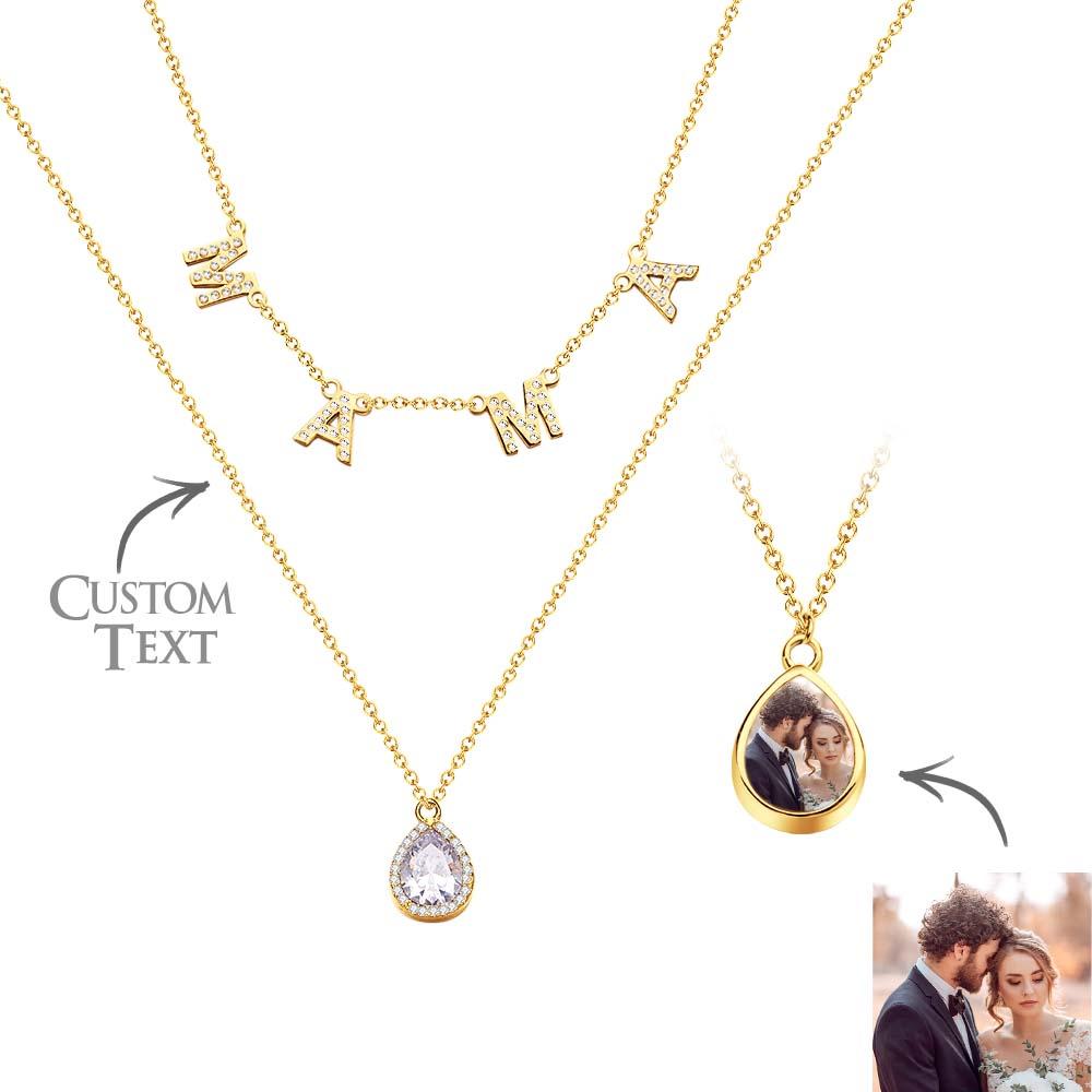 Custom Name Necklace Letter Jewelry Photo Necklace Unique Gift for Women - soufeelmy