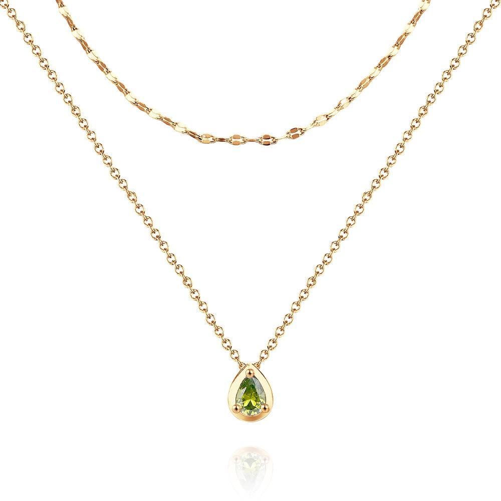 Layered Custom Necklace Birthstone Necklace Anniversary Gifts - soufeelmy