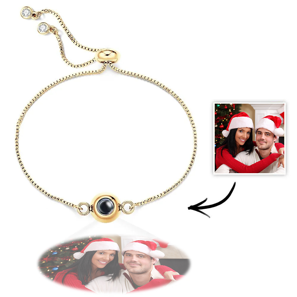 Photo Projection Bracelet Personalized Adjustable  Bracelet Sweet Cool Christmas Gift for Her - soufeelmy