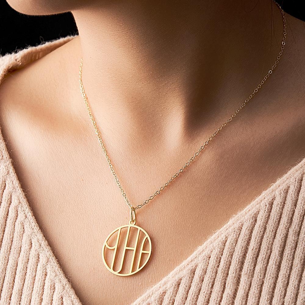 Personalized Unique Design Monogram Custom Name Logo Necklace - soufeelmy