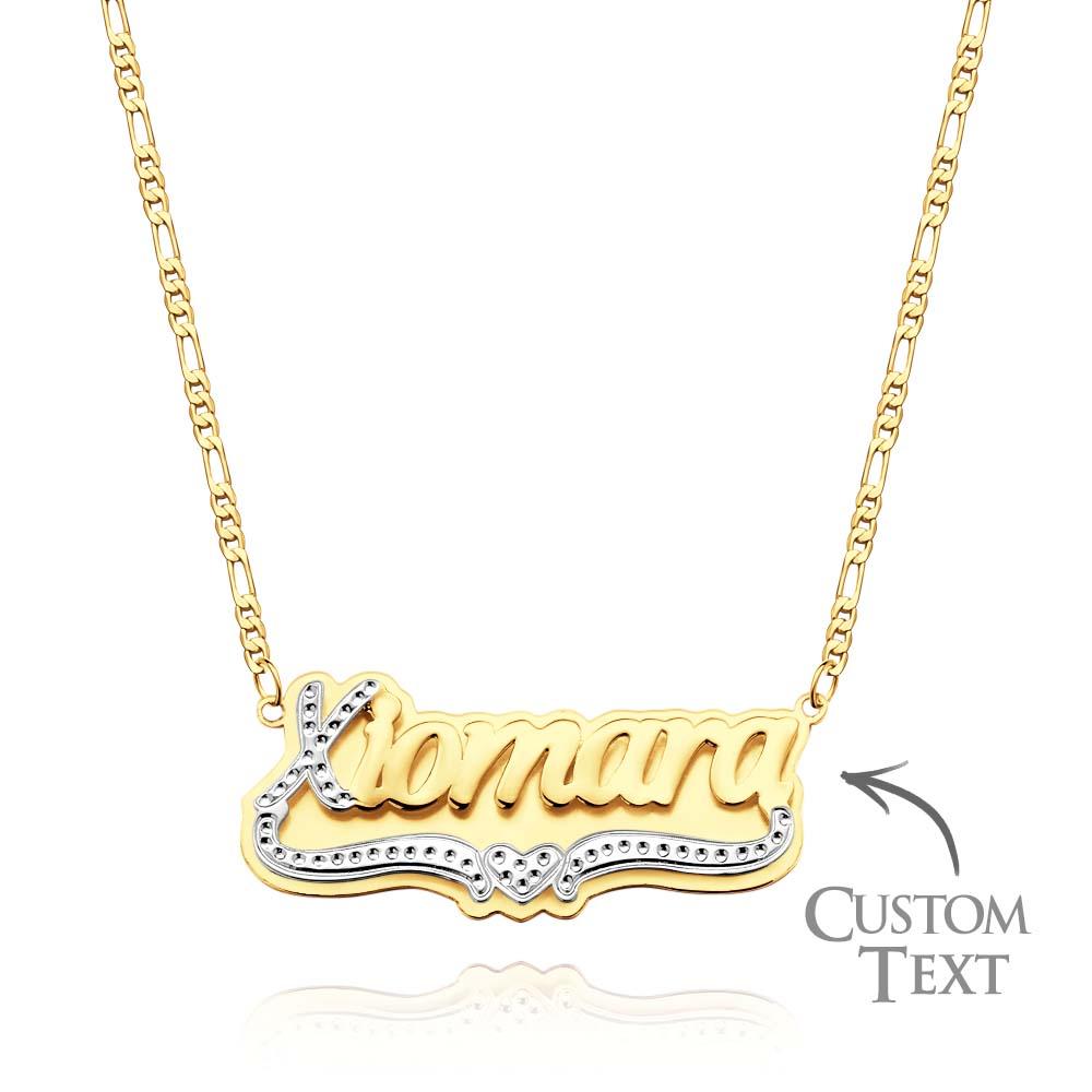 Personalized Hip Hop Name Necklace Initial Bling Decor Necklace Gifts for Men - soufeelmy