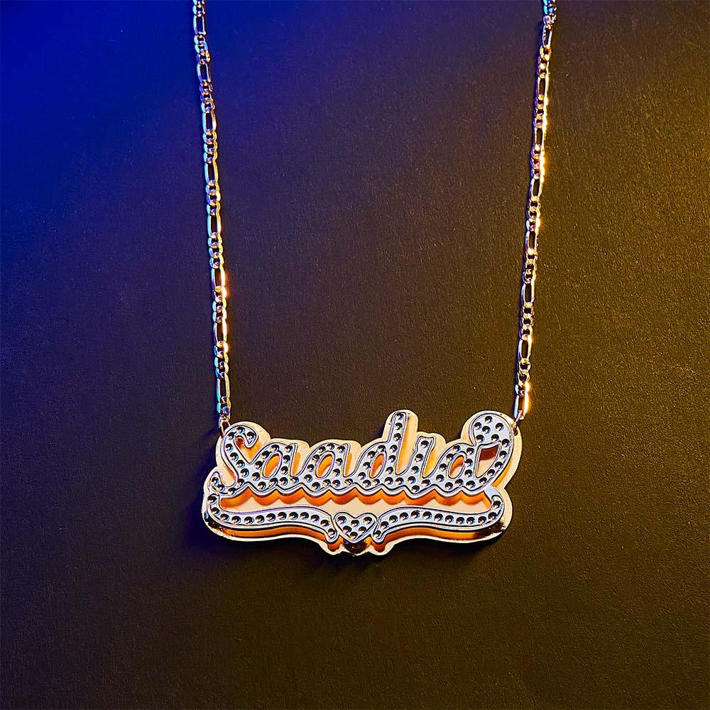 Personalized Hip Hop Name Necklace Fashion Metal Necklace Jewelry Gifts for Men - soufeelmy