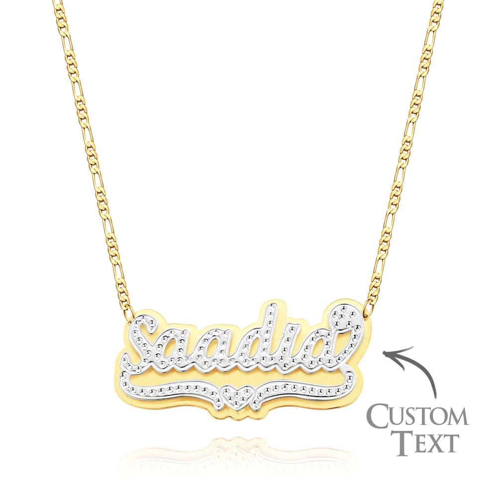 Personalized Hip Hop Name Necklace Fashion Metal Necklace Jewelry Gifts for Men - soufeelmy