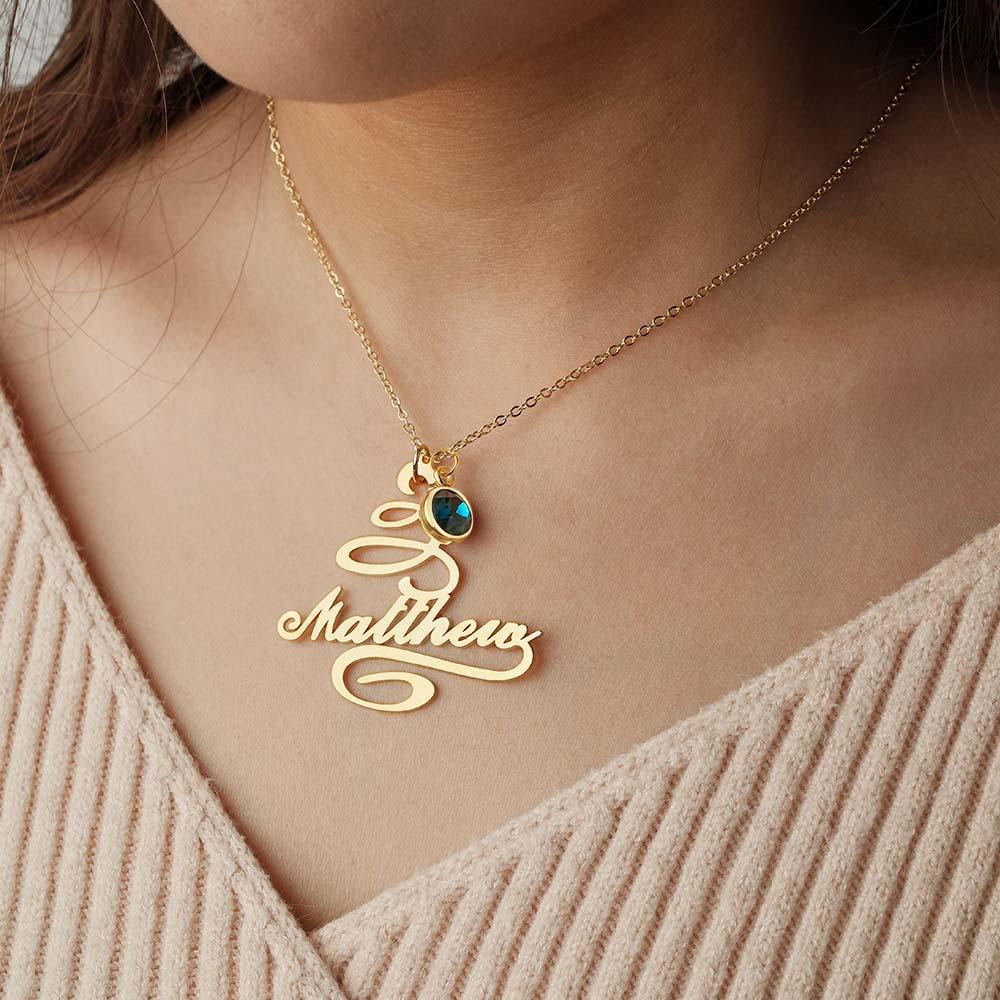 Custom Name Birthstone Christmas Tree Unique Gift - soufeelmy
