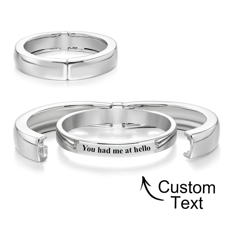 Custom Secret Message Ring Openable Ring Dainty Personalized Minimalist Jewelry Personalized Gift for Him - soufeelmy