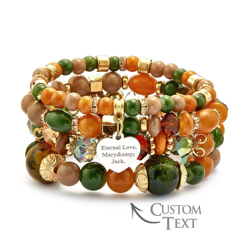 Custom Engraved Bracelet Bohemia Style Exquisite Gift for Girl - soufeelmy
