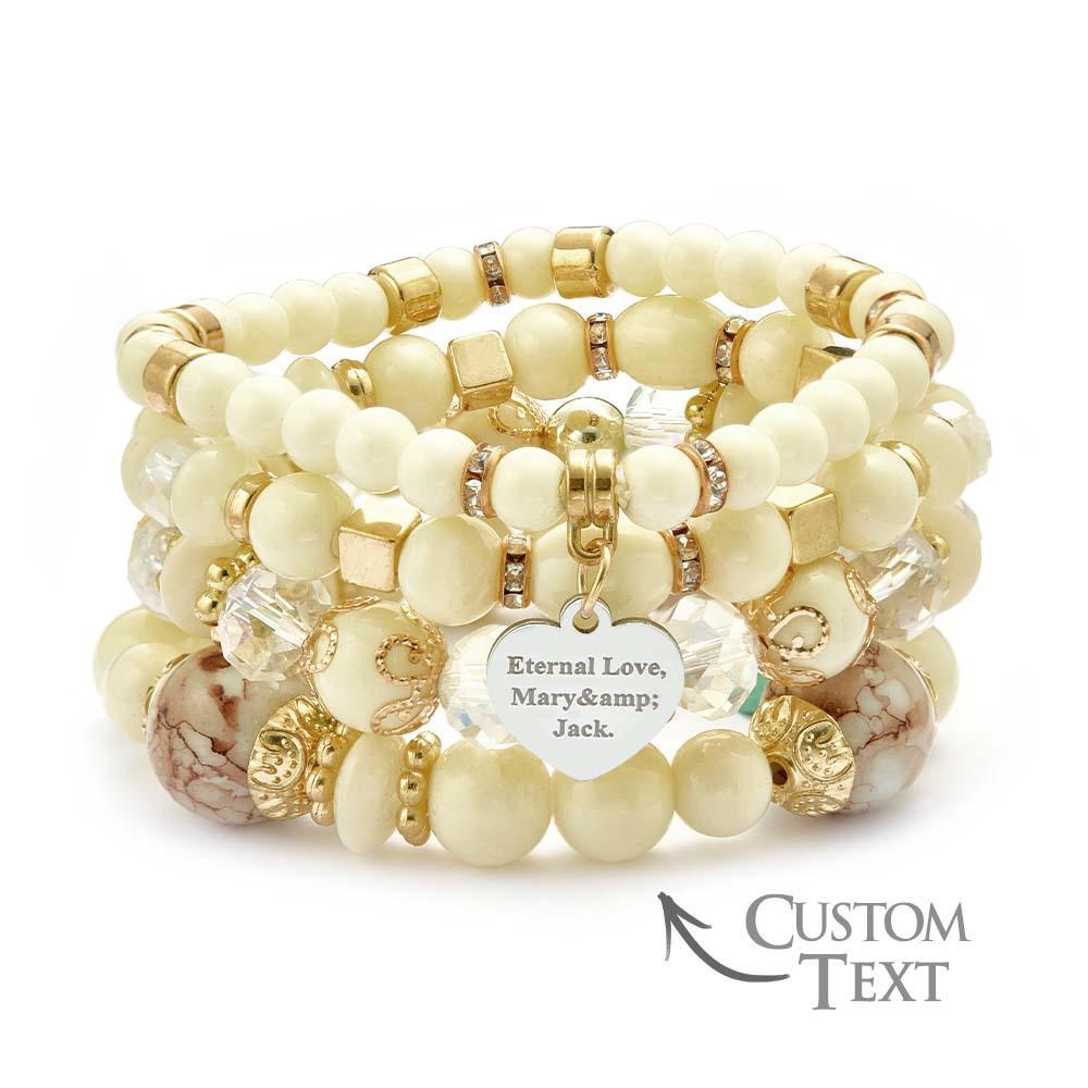 Custom Engraved Bracelet Bohemia Style Exquisite Gift for Girl - soufeelmy