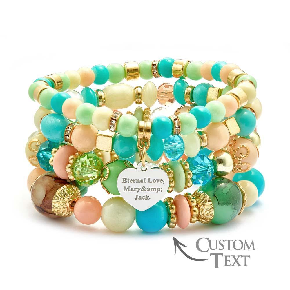Custom Engraved Bracelet Bohemia Style Exquisite Gift for Girl - soufeelmy