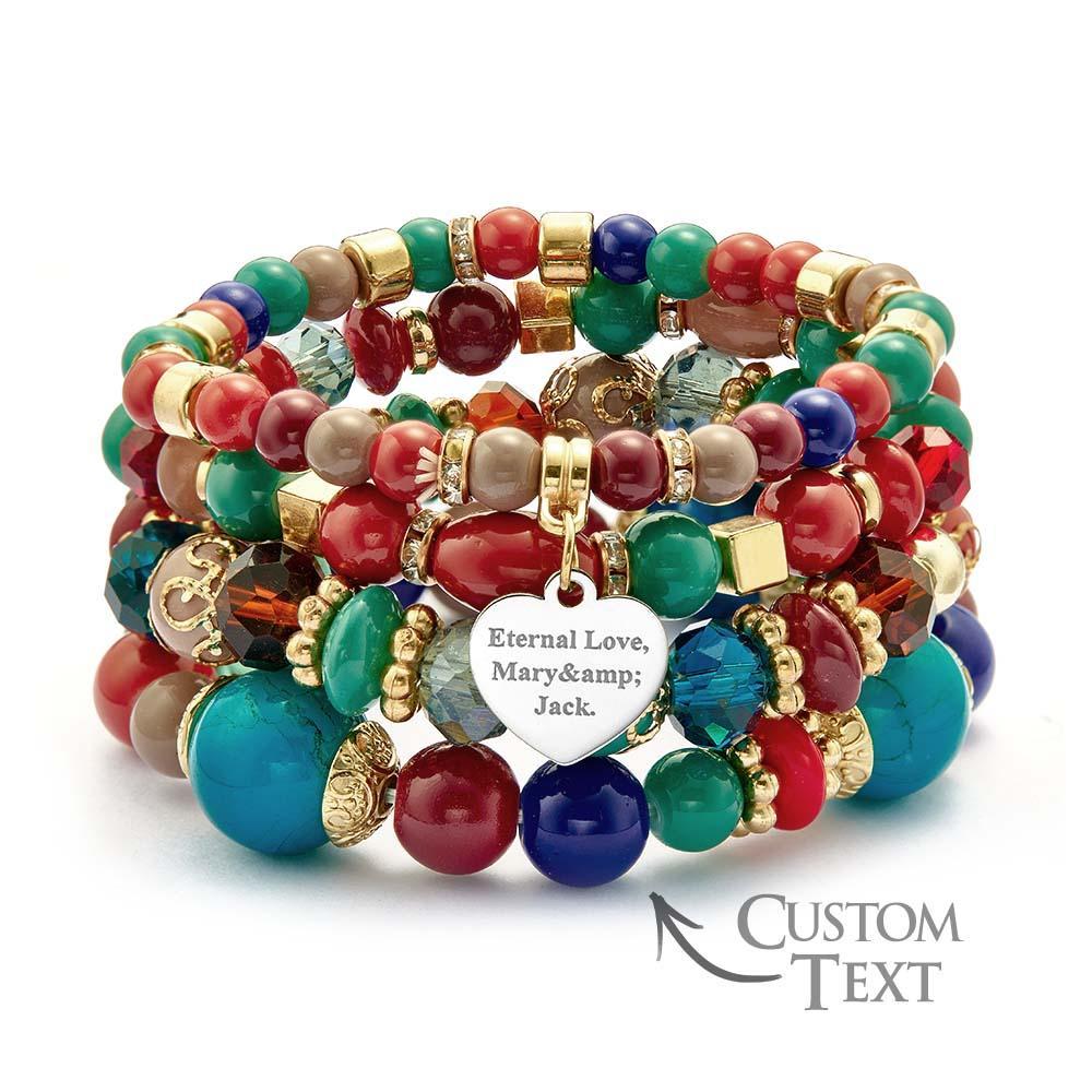 Custom Engraved Bracelet Bohemia Style Exquisite Gift for Girl - soufeelmy