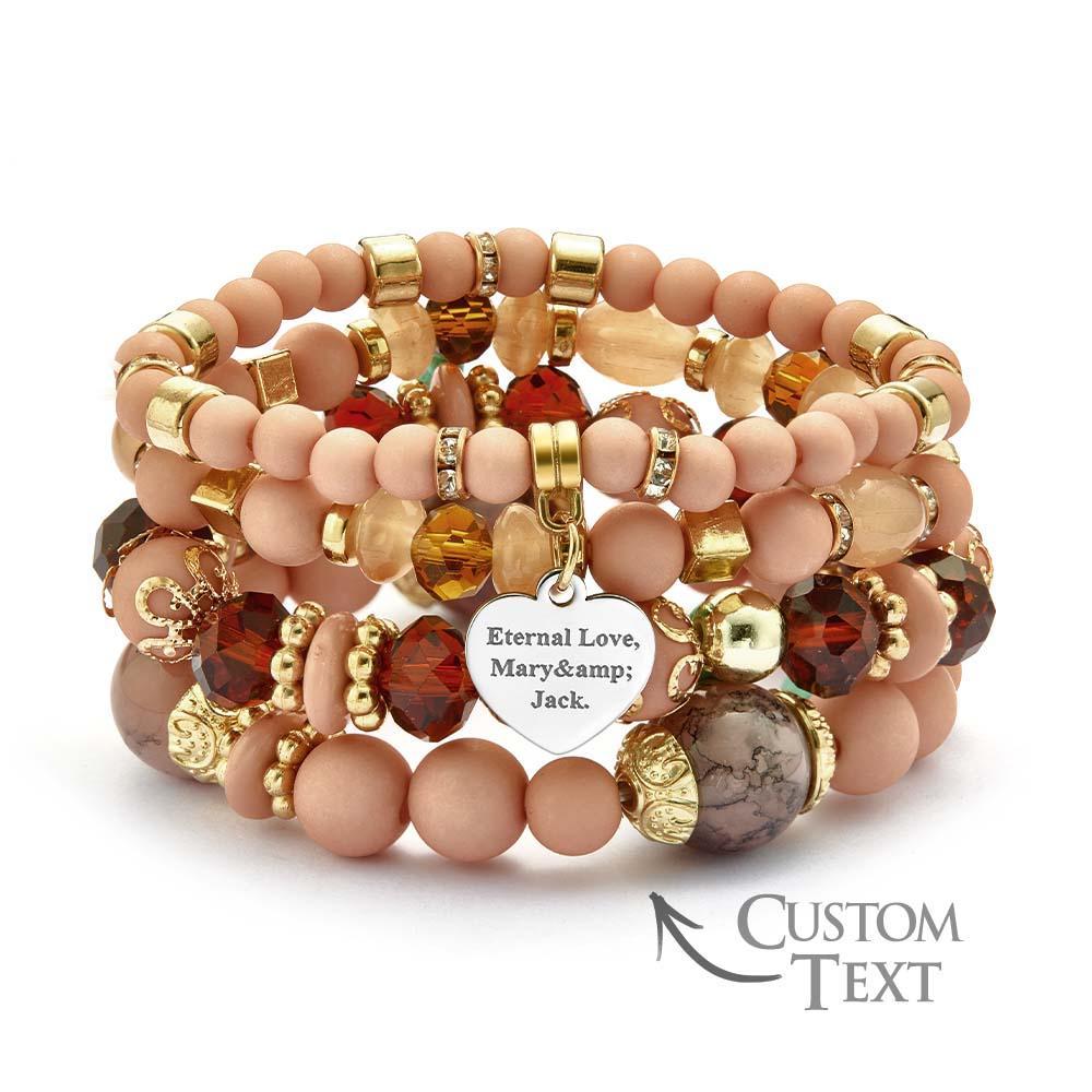 Custom Engraved Bracelet Bohemia Style Exquisite Gift for Girl - soufeelmy