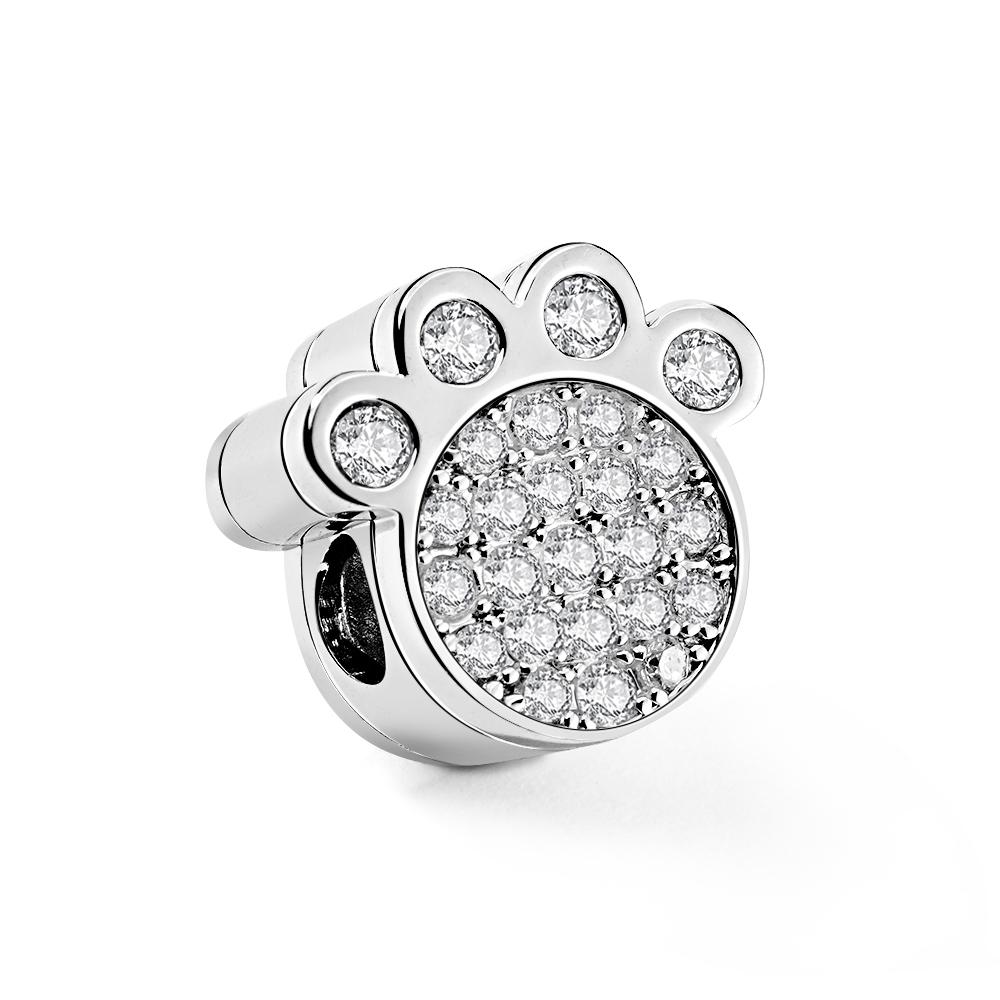 Personalized Paw Photo Charm of Bracelet Custom Picture Charm Cute Pet Photo Bead Fits Bracelet Necklace Anniversary Gift - soufeelmy