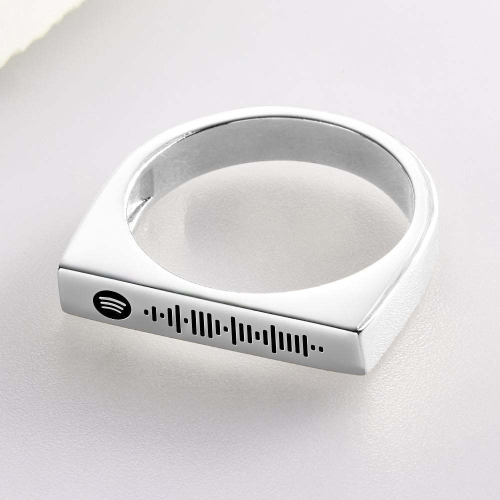 Custom Spotify Code Ring Simple Music Gifts for Couple - soufeelmy