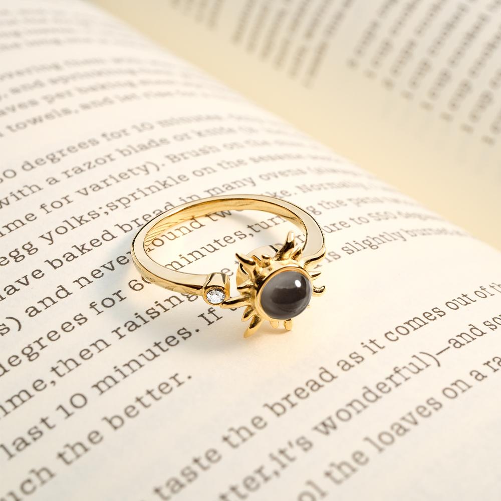 Custom Photo Projection Ring Fashion Sun Couple Gifts - soufeelmy