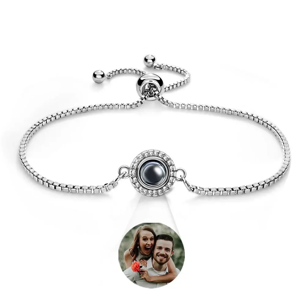 Projection Bracelets Stainless Steel Custom Projection Bracelets Woven Photo Bracelets Commemorative Gifts - soufeelmy