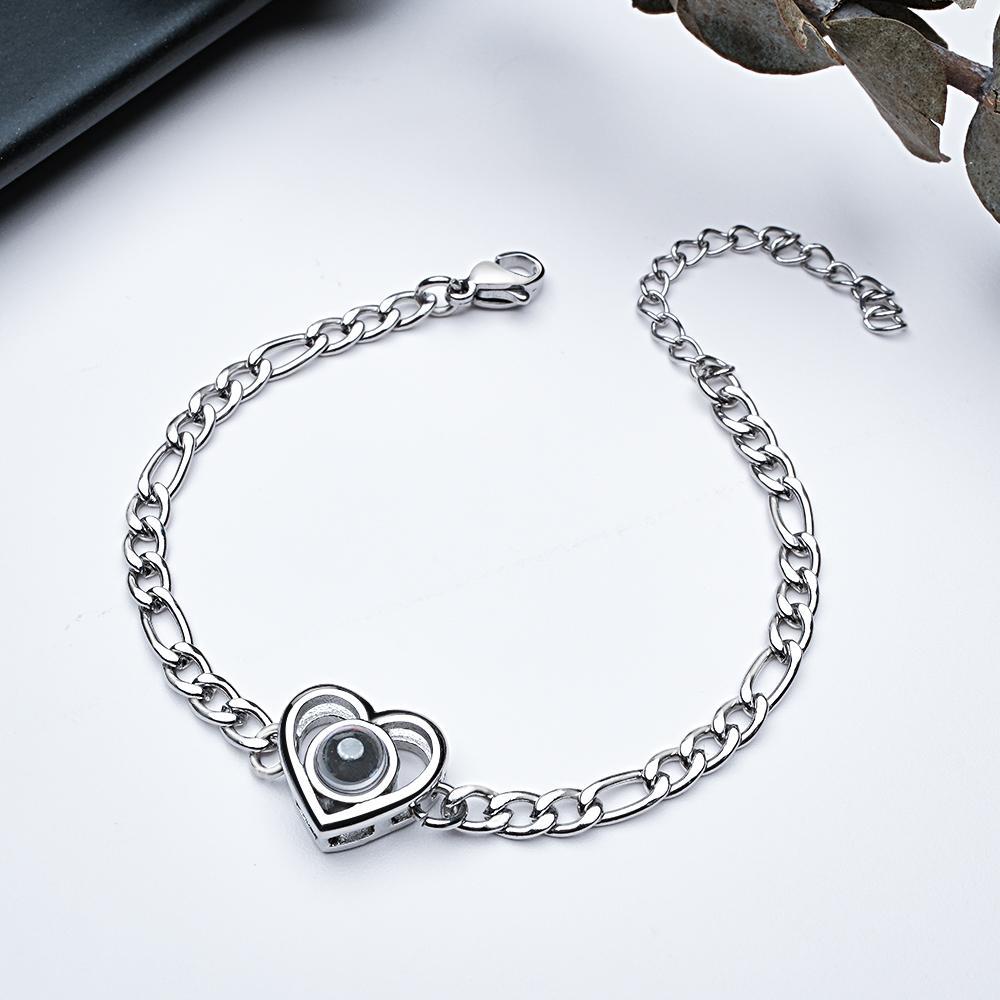 Custom Projection Bracelet Fashion Chain Retro Old Gift for Men - soufeelmy