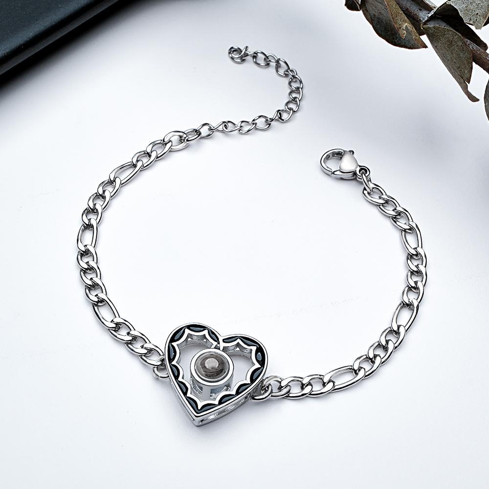 Custom Projection Bracelet Fashion Chain Retro Old Gift for Men - soufeelmy