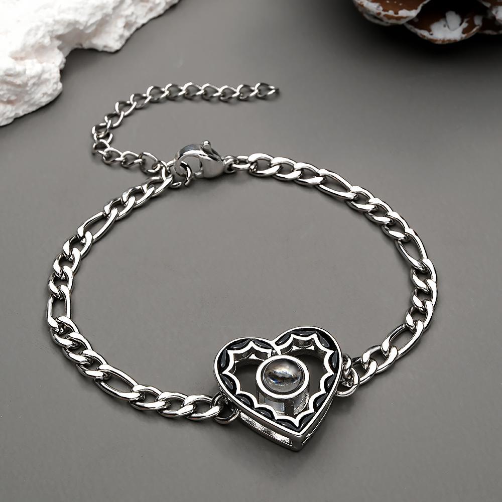 Custom Projection Bracelet Fashion Chain Retro Old Gift for Men - soufeelmy