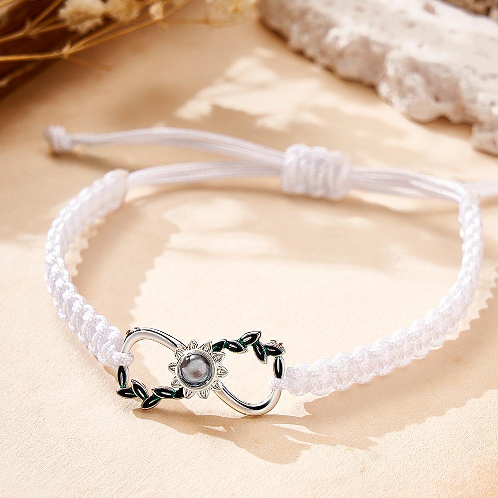 Custom Projection Bracelet Infinite Love Weave Couple Gift