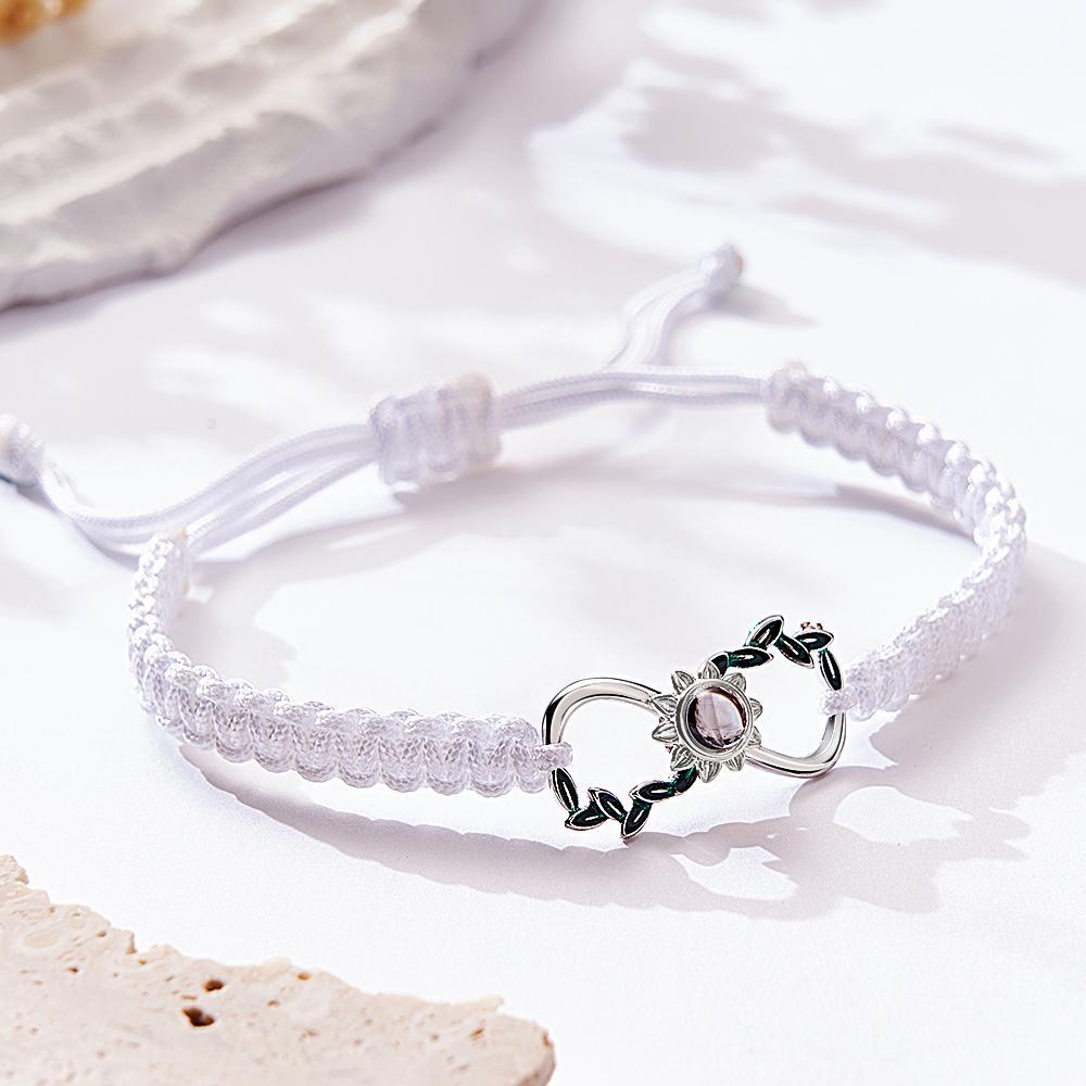 Custom Projection Bracelet Infinite Love Weave Couple Gift