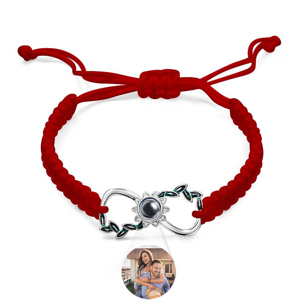 Custom Projection Bracelet Infinite Love Weave Couple Gift