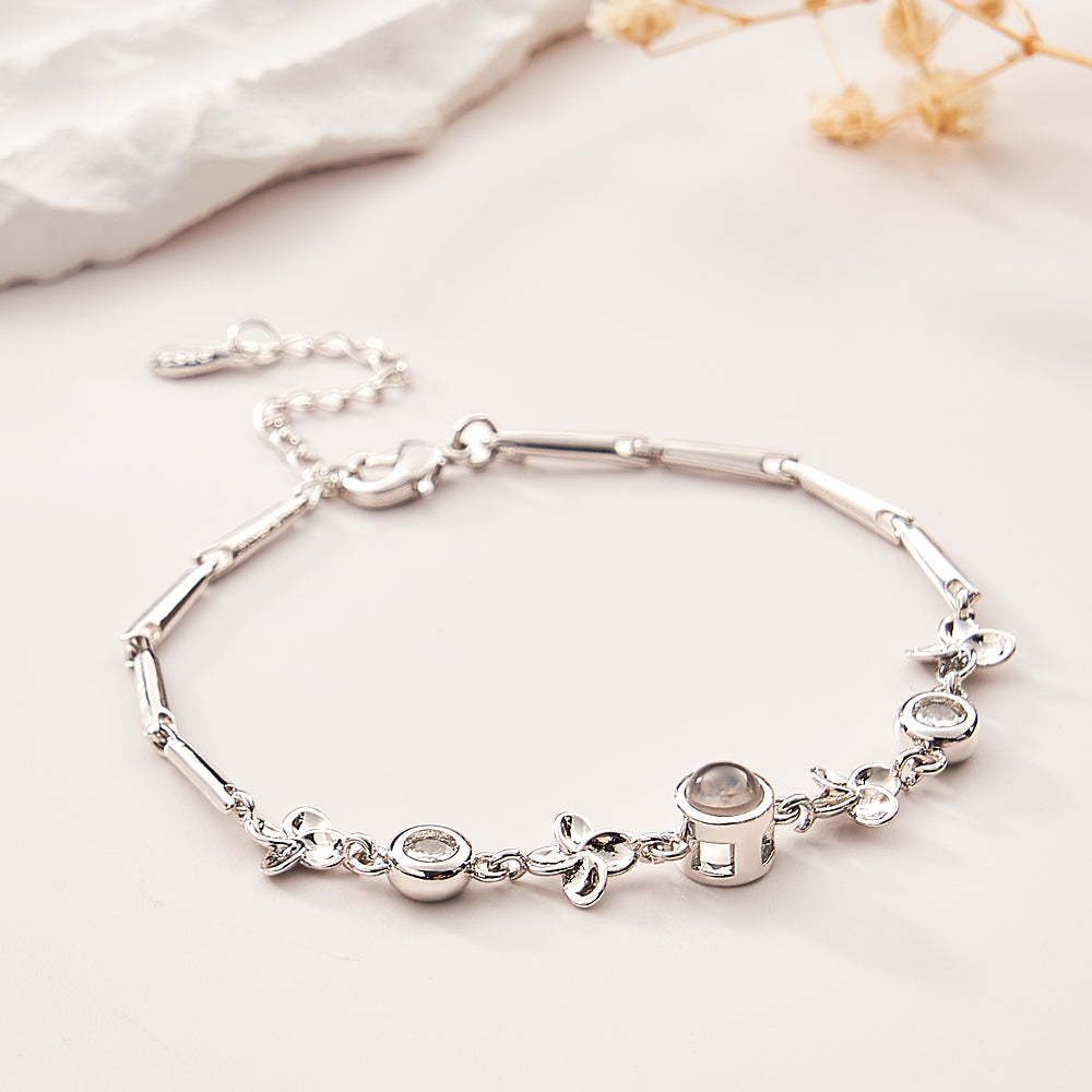 Custom Projection Bracelet Diamond Chain Gift for Her - soufeelmy