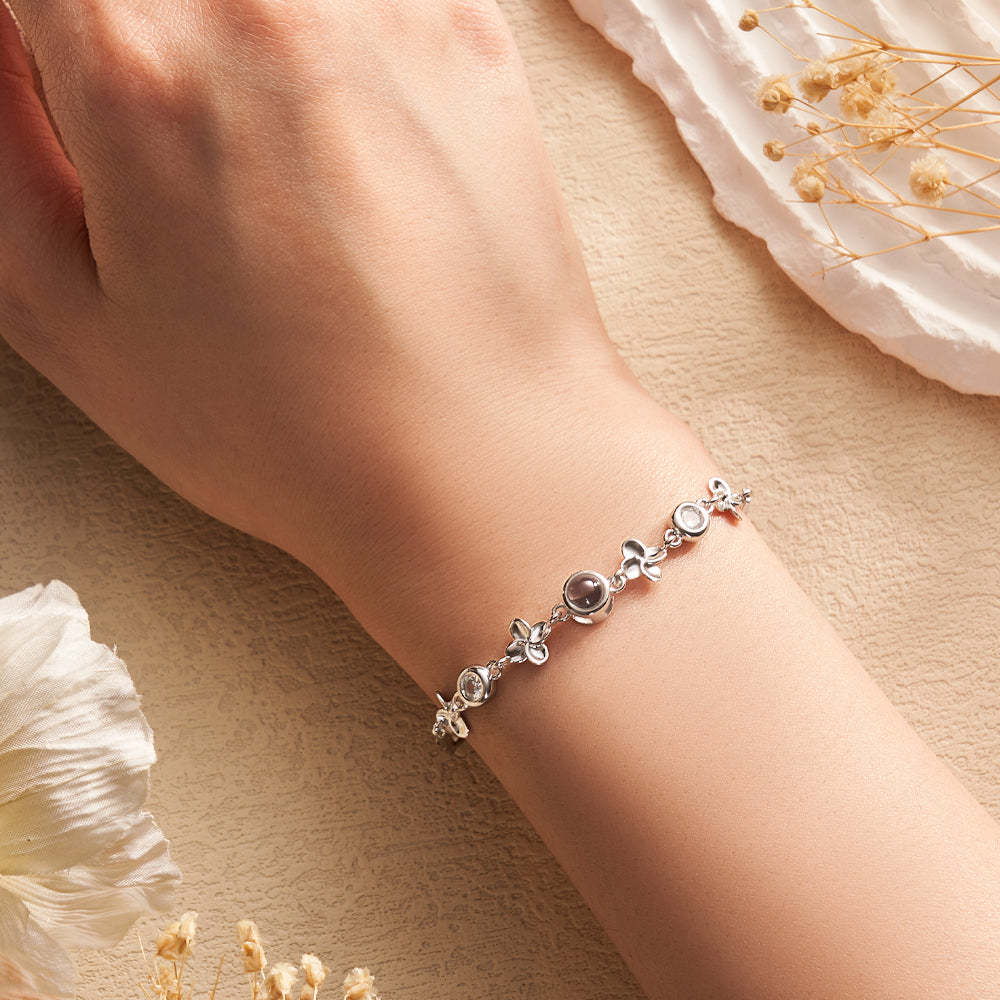 Custom Projection Bracelet Diamond Chain Gift for Her - soufeelmy