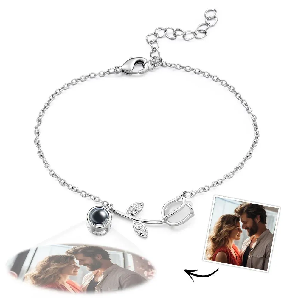 Projection Bracelets Stainless Steel Custom Projection Bracelets Woven Photo Bracelets Commemorative Gifts - soufeelmy