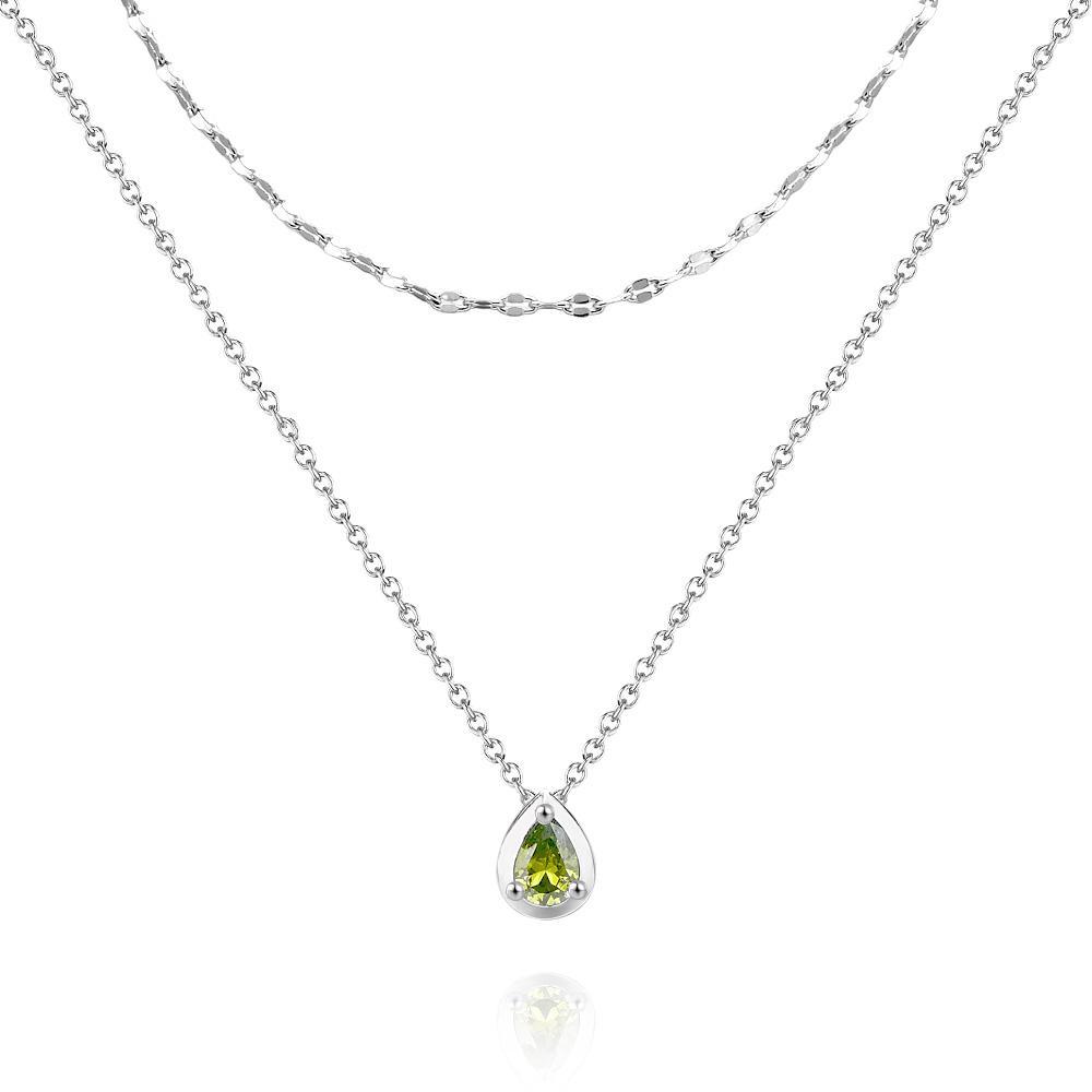 Layered Custom Necklace Birthstone Necklace Anniversary Gifts - soufeelmy