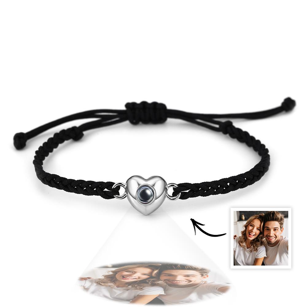 Personalized Picture Projection Bracelet with Heart Shaped Exquisite and Stylish Gift for Her - soufeelmy