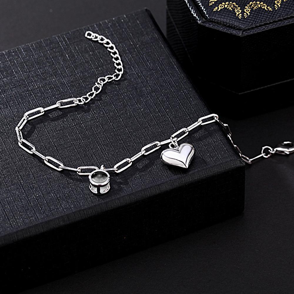 Personalized Photo Projection Bracelet with Heart Creative Gift - soufeelmy
