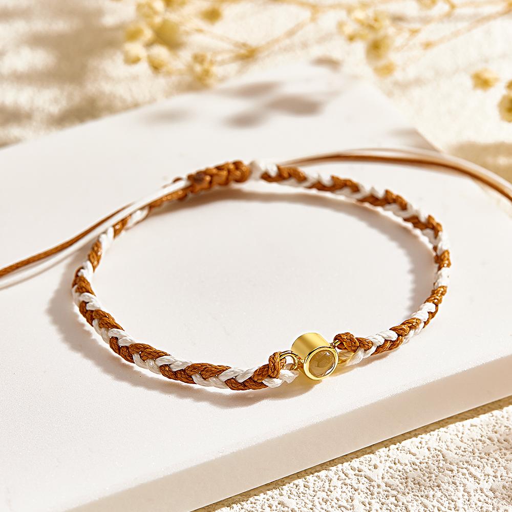 Custom Projection Bracelet Colorful Weave Fashion Gift - soufeelmy