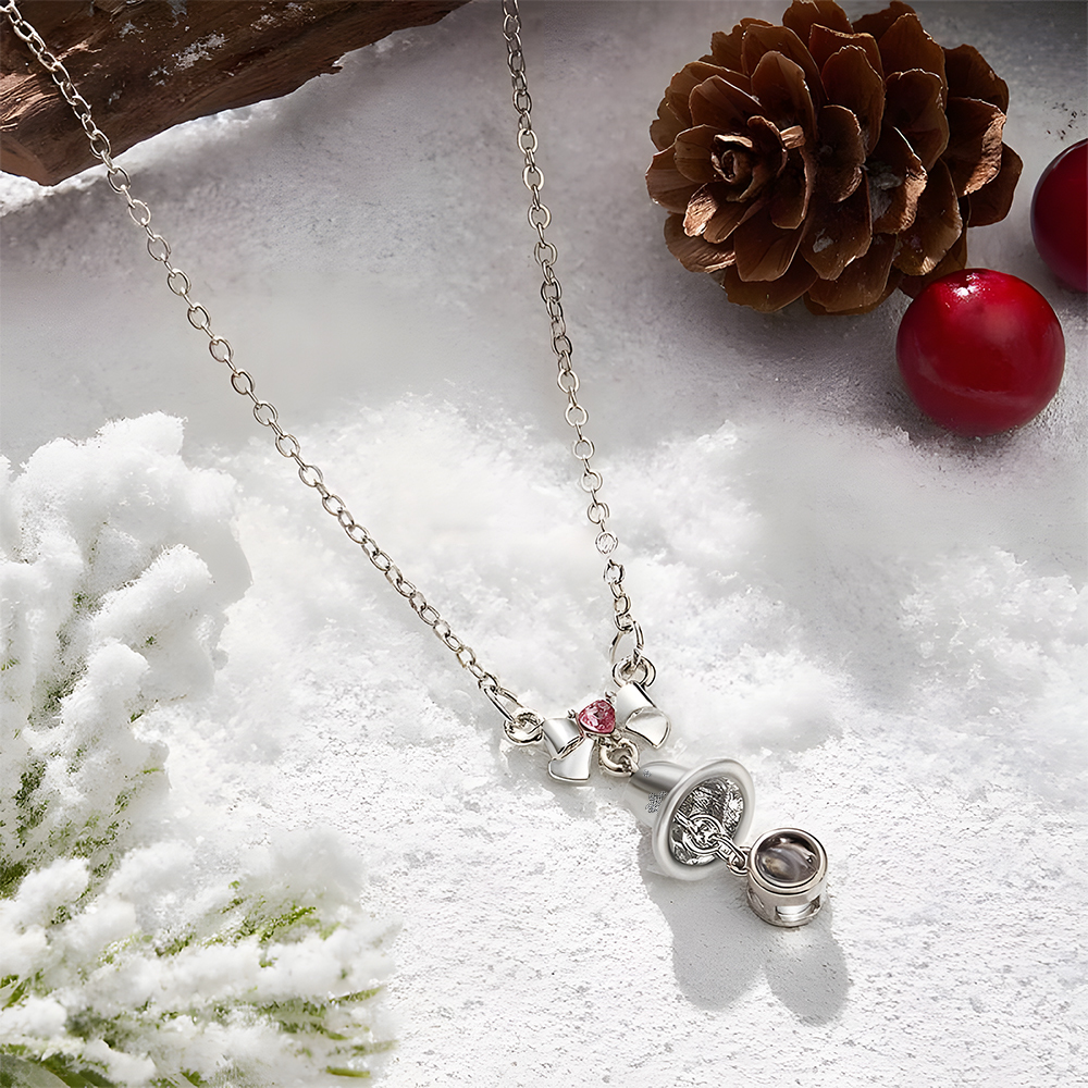 Custom Projection Necklace Christmas Bells Unique Gift