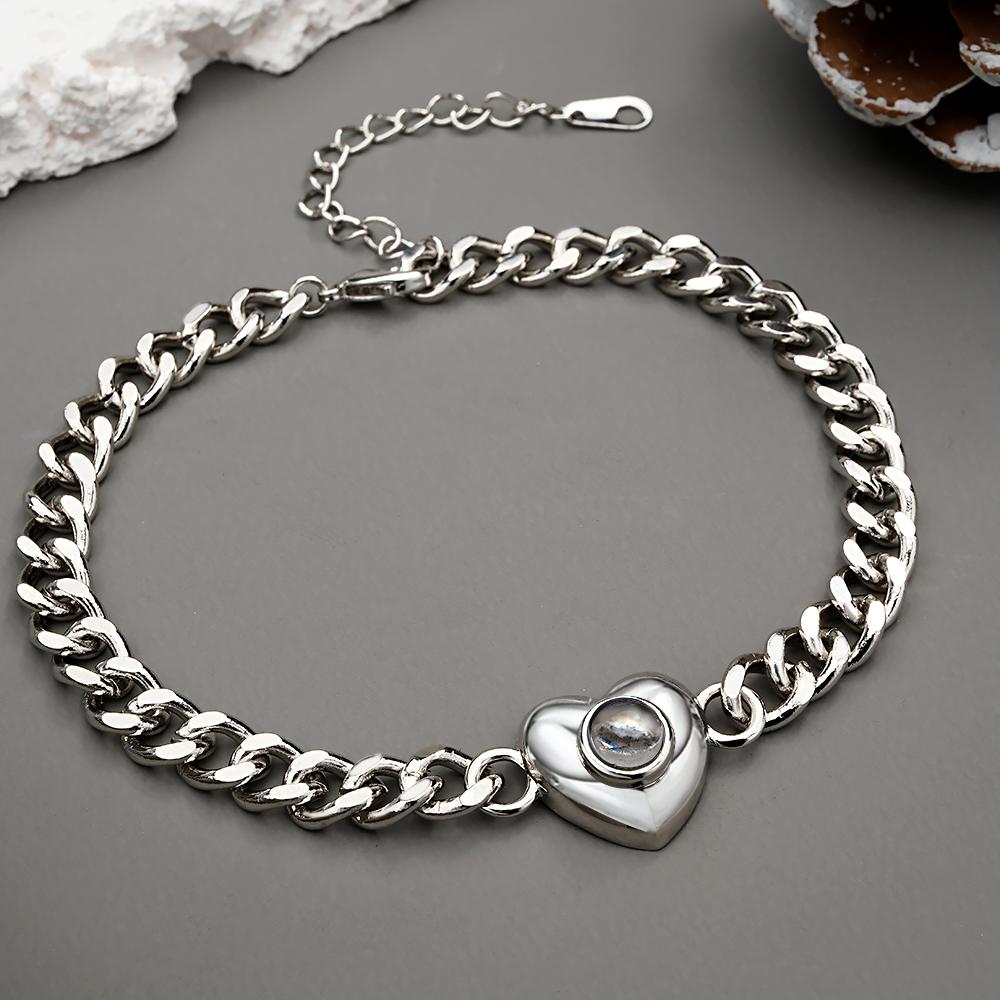 Custom Projection Bracelet Cuban Chain Simple Gift - soufeelmy